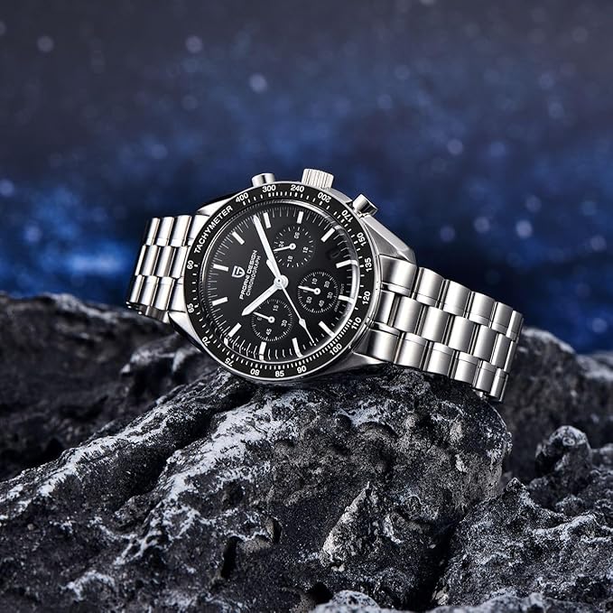 Men's Monarch Chronograph Silver Watch